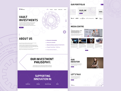 Vault Investments /Corporate website design inspiration ui uidesign uiux