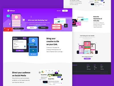 Biolink Landing Pages branding design ui ux web website