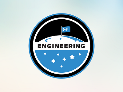 Asana Engineering Team Badge asana badge emblem space