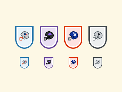 NFL Helmets: Patriots, Ravens, Giants and Raiders