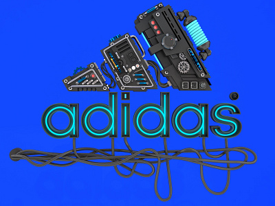 adidas 3d 3d designer adidas bahrain branding design graphic designer illustration philippines riyah baylon vector