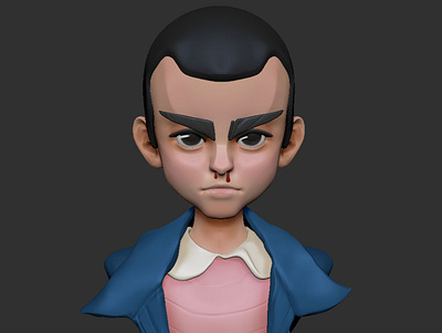 Stranger Things 3d 3d art 3d artist 3d designer artist bahrain baylon character design eleven fan art graphic design illustration philippines riyah riyah baylon stranger things