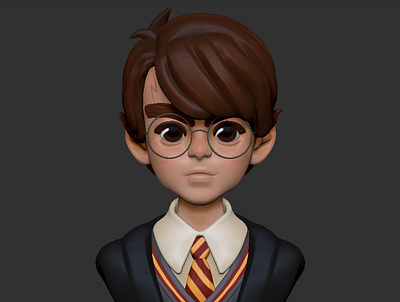 Harry Potter 3d 3d artist 3d designer artist bahrain baylon character design design graphic designer harry potter philippines riyah riyah baylon zbrush