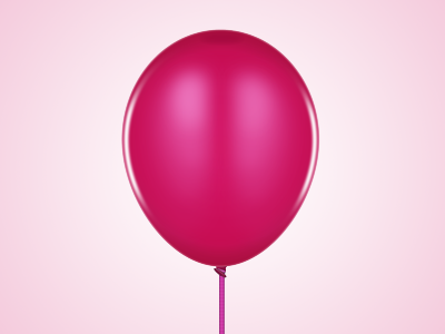 Balloon balloon pink vector