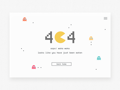 Daily UI #008 - 404 page 008 404 404 error 404 page daily 100 challenge daily ui daily ui 008 dailyui design figma pacman ui ux