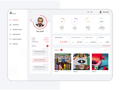 Artonomy animation case study clean creative dashboard design minimal motion typography ui ux web webdesign