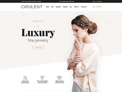 Opulent Web Site ui ux webdesign