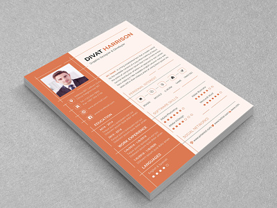 Creative Resume a4 clean corporate resume cover letter creative creative resume curriculum vitae cv design docx editable indd rusume invoice indesign job resume layout minimal modern one page resume portfolio print