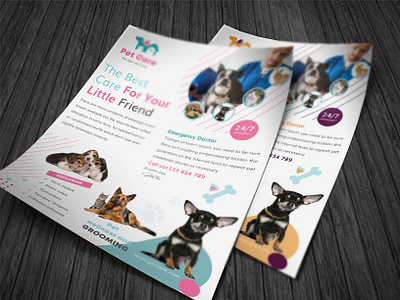 Pet Care Flyer Template