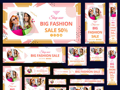 Multipurpose Fashion & Shopping Web Banners