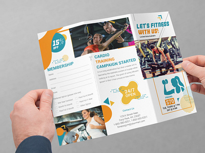 Fitness Gym Trifold Brochure