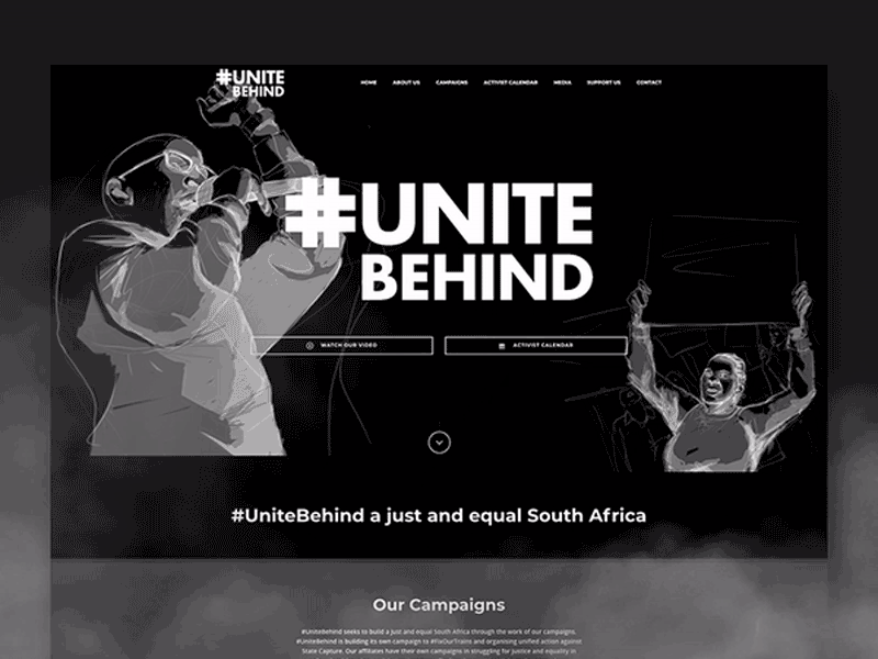 Unite Behind - Web Design branding creative digital digitalart graphicdesign ibay illustration ui ux webdesign websites wordpress