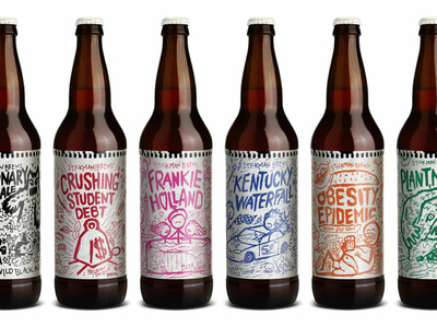 Stickman Brews beer branding craft beer illustration label design packaging