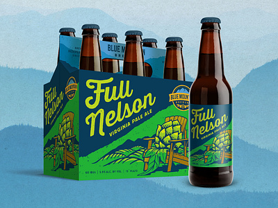 Blue Mountain Brewery Packaging redesign beer branding craft beer illustration packaging
