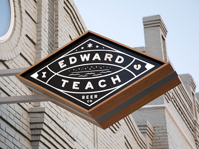 Edward Teach Beer Co beer blackbeard branding craft beer logo packaging pirate signage