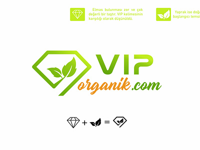 VIP Organik flat grafik tasarım graphicdesign illustrator logo logo design logodesign vector