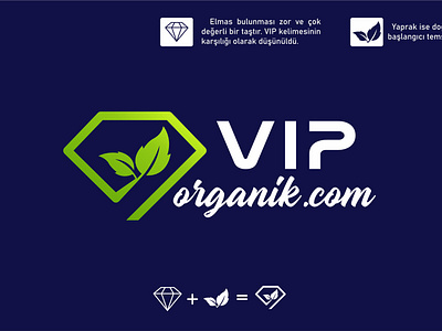 VIP Organik flat grafik tasarım graphicdesign illustrator logo logo design logodesign vector