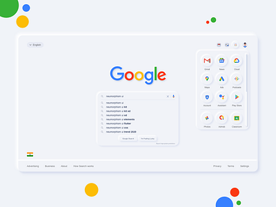 Google Neumorphism UI account adobexd ads classroom cloud gmail google google design inner shadow maps message navigation neumorphism photos playstore podcast shadows trend 2019 webdesign webui