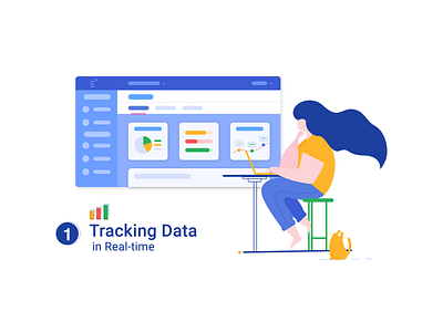 Tracking Data in Real Time analysis bar cat chart dashboard data data visualization laptop using online data real time tracking