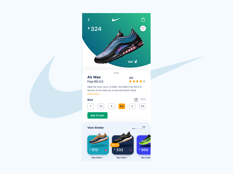 Nike Shoes AR Concept! by Shiva Prajapati on Dribbble