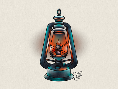 99 Latern design fire illustration lantern tattoo art