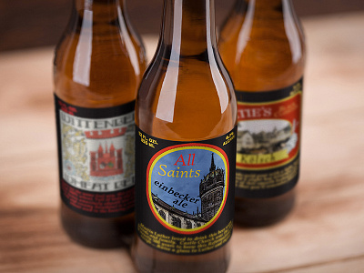 Beer Labels beer brewery brewing castle church community design graphic label logo phoenix porter print steel studio