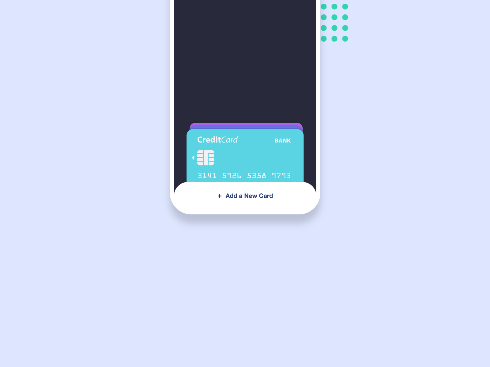 Card Selection - Credit Card Animation animation app ui bank banking app card credit cards creditcard design interaction microinteraction minimal motion selection swap ui uiux