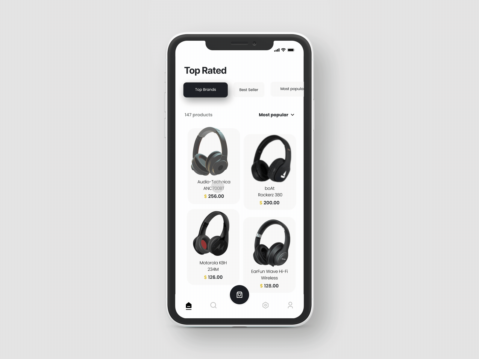 Headphone App - 3D E-commerce App 2020 3d animated commerce headphone headphone app interaction modern order shop ui ui design uiux ux