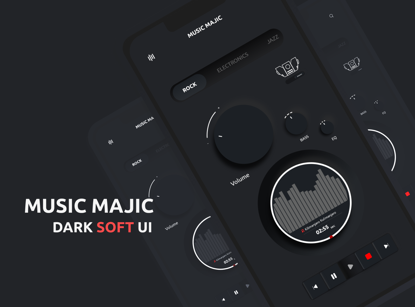 Dark Soft UI - 2020 Trend by Rohit Krishna on Dribbble