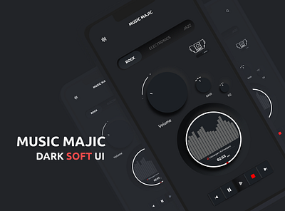 Dark Soft UI - 2020 Trend 2020 2020 trend dark dark app dark mode dark theme dark ui music soft soft trend soft ui ui ui design