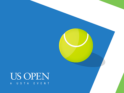 US Open ball game illustration racket sports tennis tennis ball vector
