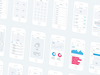 Mobile Wireframe Kit blueprint experience free iphone kit mobile ui user ux wireframe