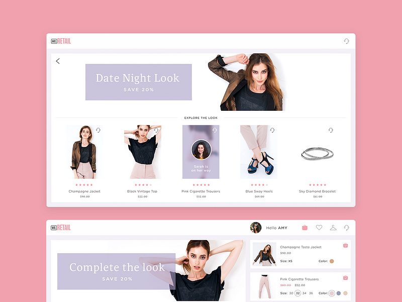 Fitting Room Screens by Michal Koczor on Dribbble