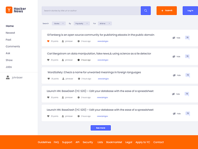 Hacker news redesign