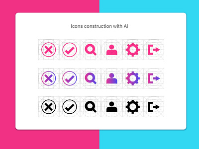 Icons construction with AI