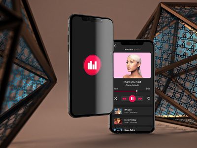 Music app app art challenge clean design illustration mobile responsive ui ux