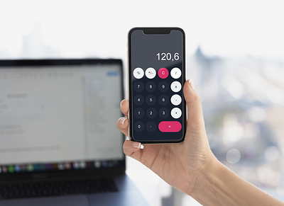 Calculator app challenge clean colour design illustration mobile ui ux web