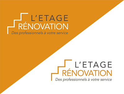 "L'etage renovation" Logo branding design flat flatdesign illustration logo vector