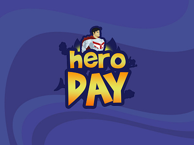 HeroDay's logo app branding hero logo project social