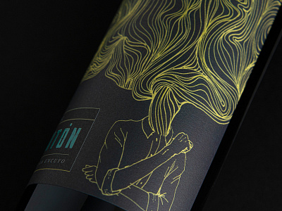 PREGUNTÓN Wine Label design digitalart digitaldrawing illustration ink logo sketch traditionaldrawing