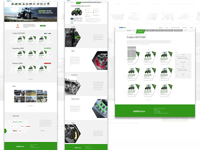 Web page for the agrocompany photoshop ux xd