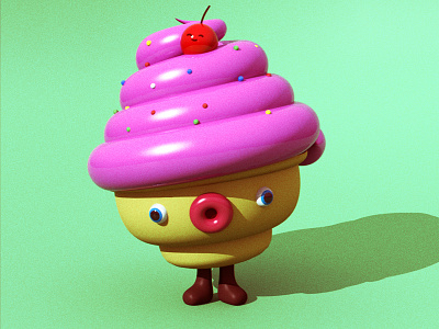 Icecone 3d character character design cinema4d design icecone illustration modo