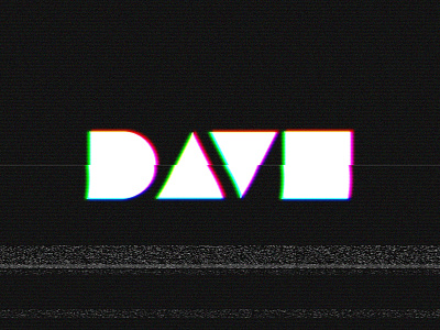 DAVE Logo (Retro TV Rebound) 80s dave davegamez design logo old tv vhs