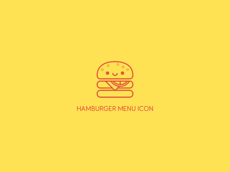 Hamburger Menu Icon. icon ui web flat menu burger hamburger fonticon design icons