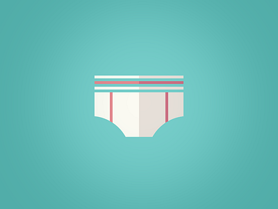 Underwear Day Icon 64x64 aniconaday briefs day design flat flat design flat icon icon illustration underwear