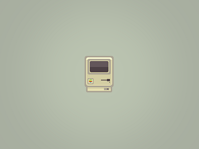 Macintosh Icon. 64by64 64x64 aniconaday apple design flat flat design icon mac macintosh
