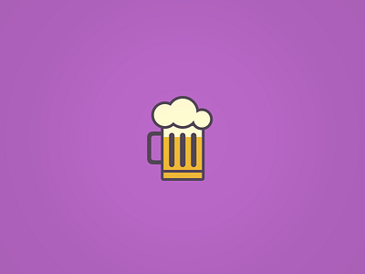 Beer Icon. 64by64 64x64 aniconaday beer design flat flat design icon iconaday mug