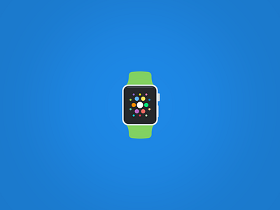 Apple Watch Icon. 64by64 64x64 aniconaday apple design flat flat design icon iconaday watch