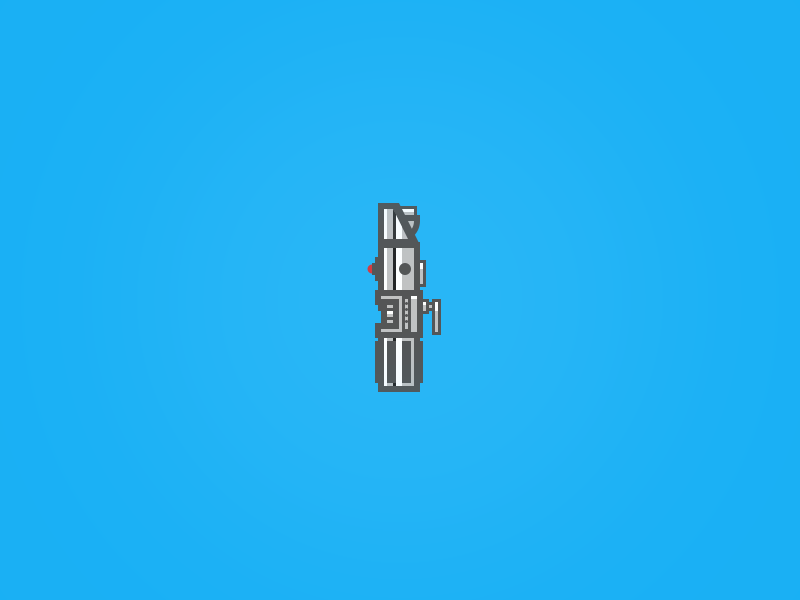 Luke's Lightsaber Icon. by Dave Gamez on Dribbble