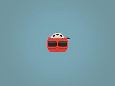 View-Master Icon. 64by64 64x64 design flat icon iconaday viewmaster